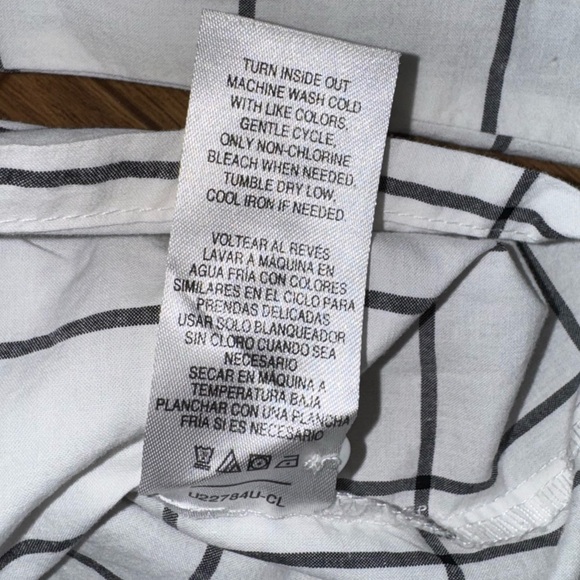 WOMEN'S BLOUSE - ROEBUCK & CO.- WHITE BLACK - SIZE L - Picture 5 of 7